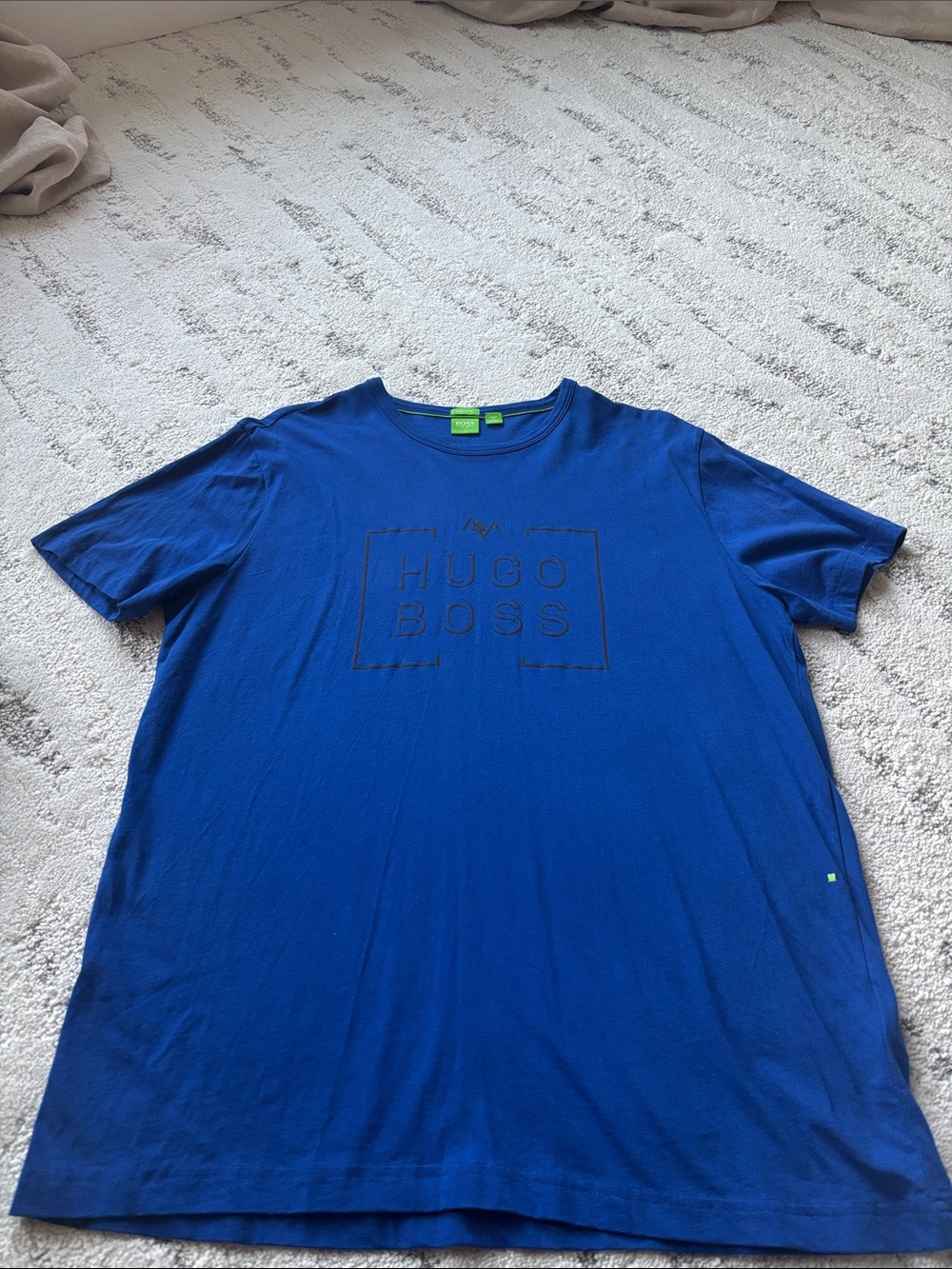 Hugo Boss Royal Blue Short Sleeve Logo Tee